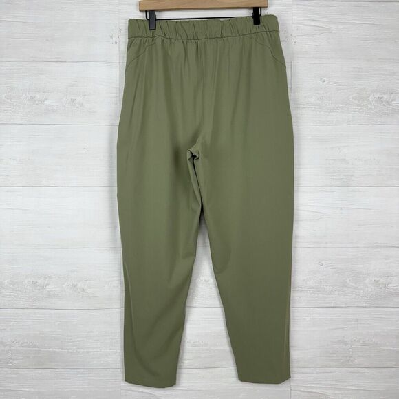 Lululemon Sz 12 Keep Moving Pant Stretch High Rise 7/8 Length Rosemary Green NEW - Picture 7 of 16